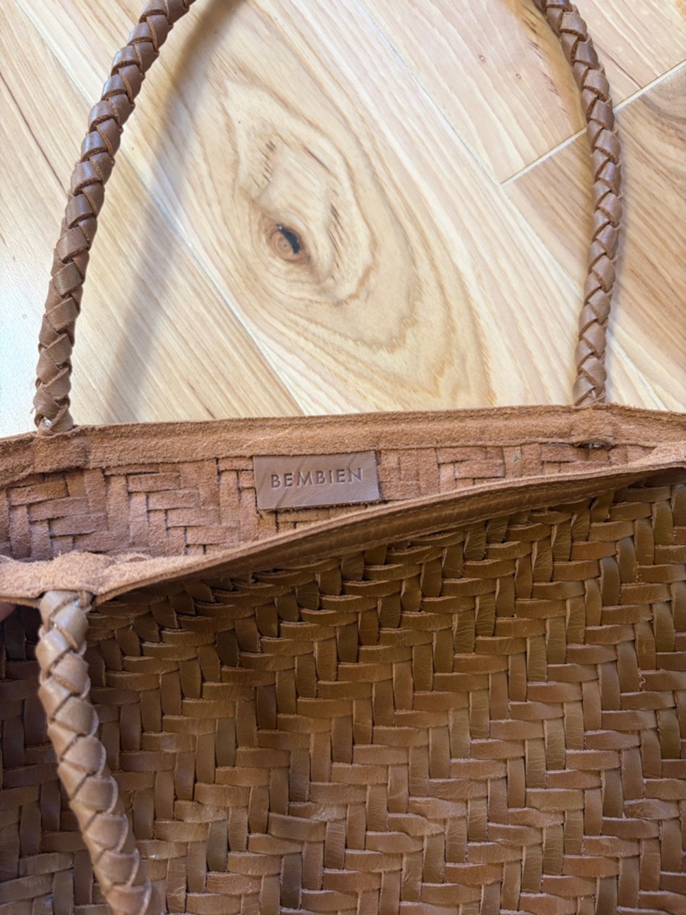 Bembien Woven Leather Bag - Picture 2 of 8